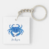 Kustkrab blauw sleutelhanger (Achterkant)