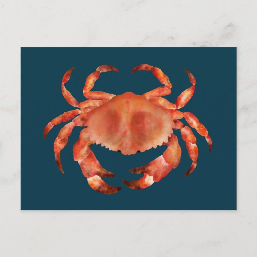 Kustkrab Briefkaart (Voorkant)