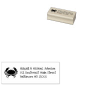 Kustkrab + Naam Adres Stempel (Gestempeld)