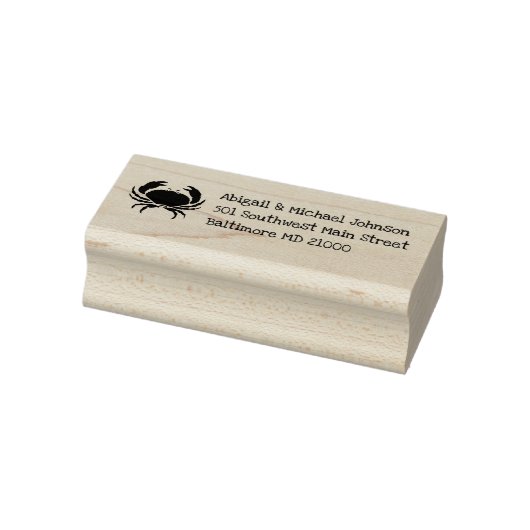 Kustkrab + Naam Adres Stempel (Stempel)
