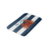 Kustkrab Nautical Stripes Badmat (Gekanteld)