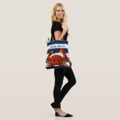 Kustkrab Nautical Stripes Tote Bag (Op model)