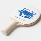 Kustkrab Ocean Blue Tafeltennisbatje (Voorkant Gekanteld)