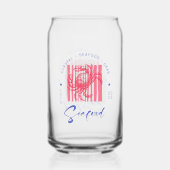 Kustkrab Roze Blik Glas (Voorkant)