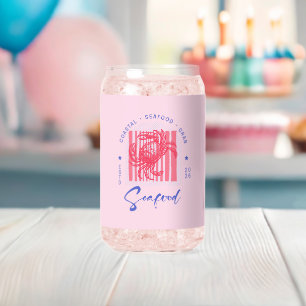 Kustkrab Roze Blikvorm Glas