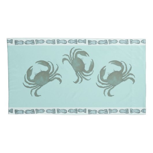 Kustkrabben met visgrens Boheems Kussensloop (Achterkant-Rechts)