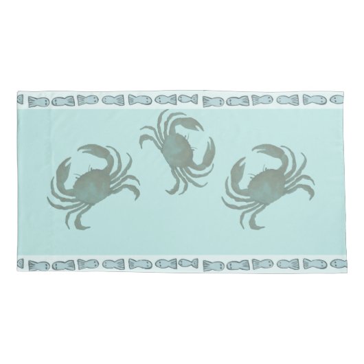 Kustkrabben met visgrens Boheems Kussensloop (Achterkant-Links)