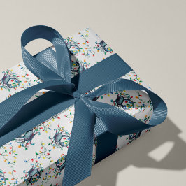 Kustkrabkerstlichten Cadeaupapier