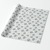 Kustkrabkerstlichten Cadeaupapier (Uitgerold)