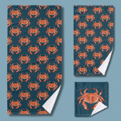 Kustkrabpatroon Bad Handdoek