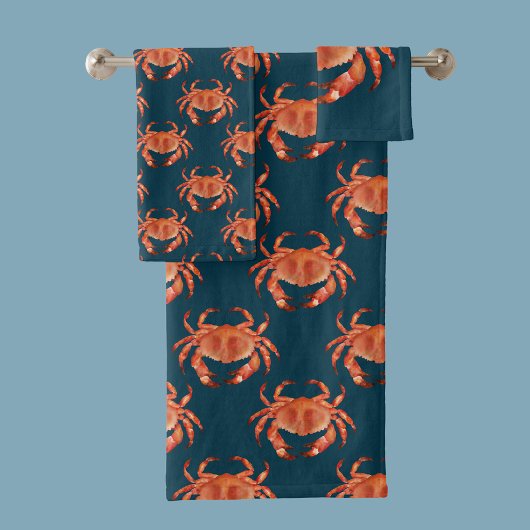 Kustkrabpatroon Bad Handdoek