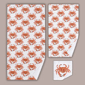 Kustkrabpatroon Bad Handdoek