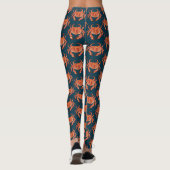 Kustkrabpatroon Leggings (Achterkant)