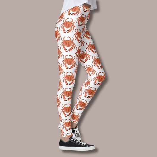 Kustkrabpatroon Leggings