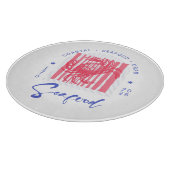 Kustkrabstof placemat snijplank (Hoek)