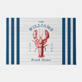 Kustkreeft aan zee deurmat (Voorkant)