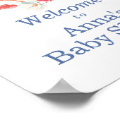 Kustkreeft Baby Shower Poster (Hoek)