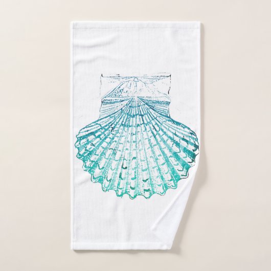 kustkreeft blauwgroen blauwe waterverf zeeschildpa bad handdoek (Handdoek)