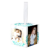 kustkreeft blauwgroen blauwe waterverf zeeschildpa decoratie (Voorkant hoekig)