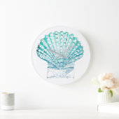 kustkreeft blauwgroen blauwe waterverf zeeschildpa grote klok (Huis)