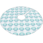 kustkreeft blauwgroen blauwe waterverf zeeschildpa kerstboom rok (Gekanteld)