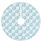 kustkreeft blauwgroen blauwe waterverf zeeschildpa kerstboom rok (Voorkant)