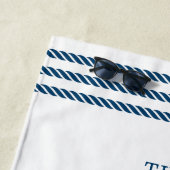 Kustkreeft familie vakantie aan zee strandlaken (In situ)