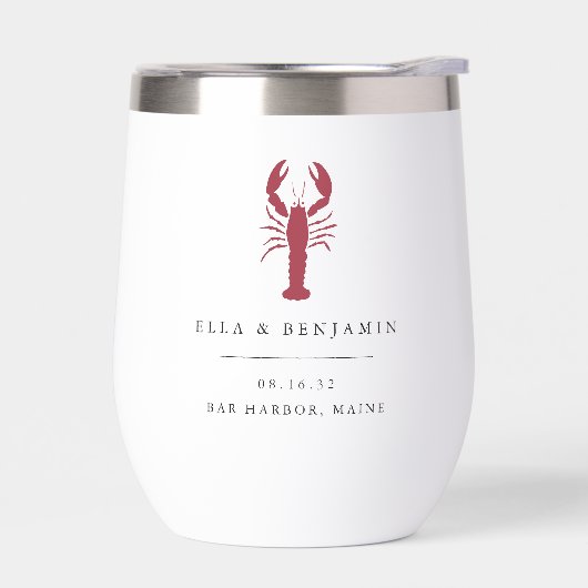 Kustkreeft gepersonaliseerde bruiloft gunst (Links)