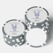 Kustkreeft huwelijksrepetitie diner sticker poker chips (Opstapeling)