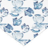 kustkreeft indigo blauwe oceaan waterverf seashell tafelkleed (Gekanteld)