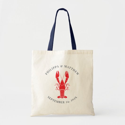 Kustkreeft Kookstrand Bruiloft Aangepast Tote Bag (Voorkant)