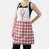 kustkreeft rood gingham Schort (Insitu)