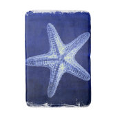 kustkreeft rustisch zeeblauwe zeester badmat (Voorkant Verticaal)