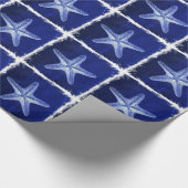 kustkreeft rustisch zeeblauwe zeester cadeaupapier (Hoek)