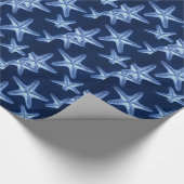 kustkreeft rustisch zeeblauwe zeester cadeaupapier (Hoek)