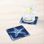 kustkreeft rustisch zeeblauwe zeester kartonnen onderzetters (Insitu)