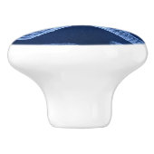 kustkreeft rustisch zeeblauwe zeester keramische knop (Zijkant)