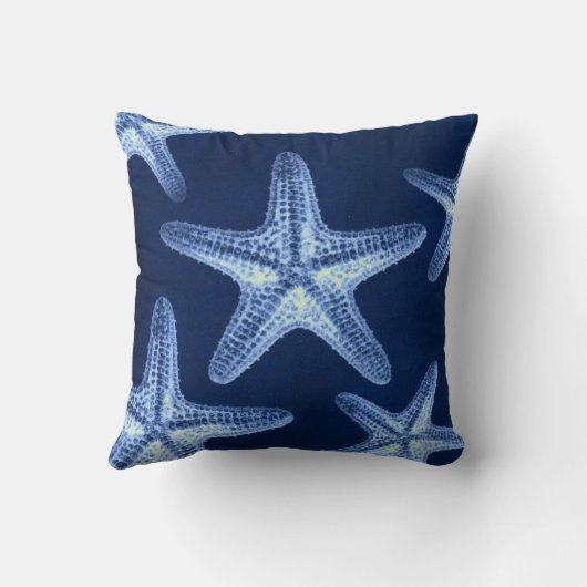 kustkreeft rustisch zeeblauwe zeester kussen (Achterkant)