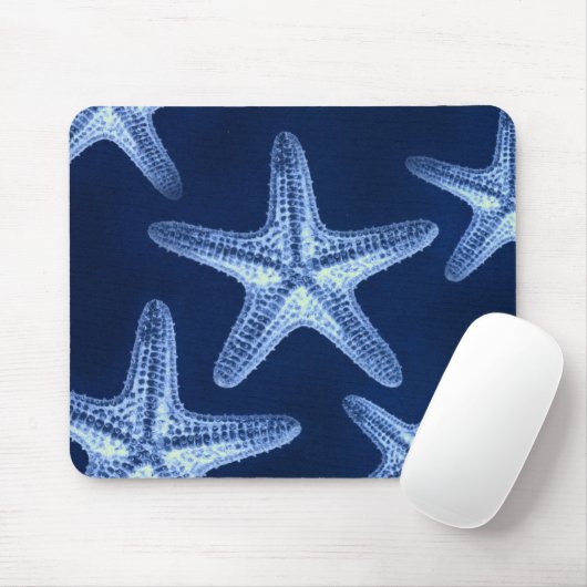 kustkreeft rustisch zeeblauwe zeester muismat (Met muis)