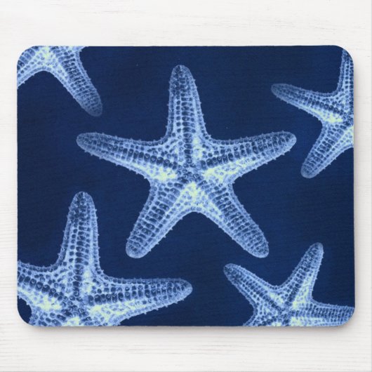 kustkreeft rustisch zeeblauwe zeester muismat (Voorkant)