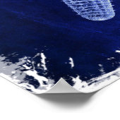 kustkreeft rustisch zeeblauwe zeester poster (Hoek)