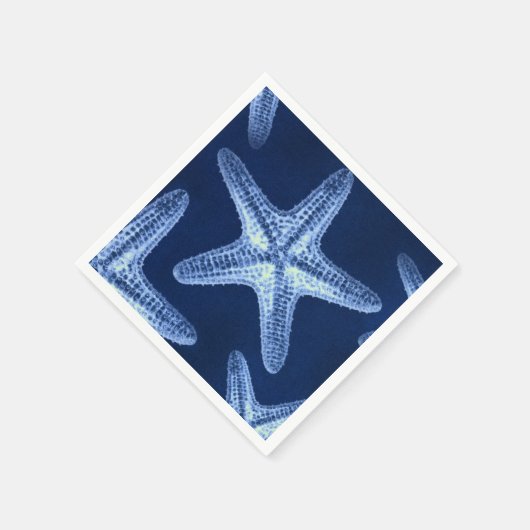kustkreeft rustisch zeeblauwe zeester servet (Hoek)