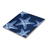 kustkreeft rustisch zeeblauwe zeester tegeltje (Zijkant)