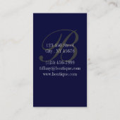 kustkreeft rustisch zeeblauwe zeester visitekaartje (Achterkant)