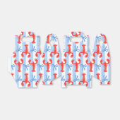 Kustkreeft Zomer Nautische Uitnodiging Bedankdoosjes (Uitgevouwen)