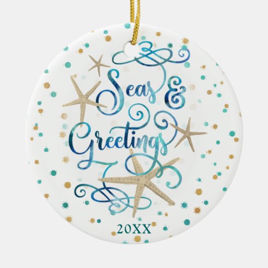 Kustkreeften en -ZEEEN Keramisch Ornament (Voorkant)