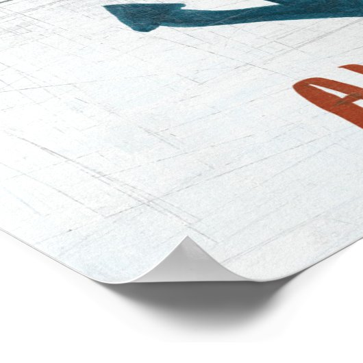 Kustkunst | Anchors Away Poster (Hoek)