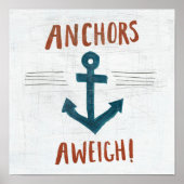 Kustkunst | Anchors Away Poster (Voorkant)