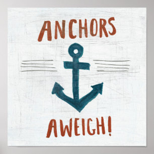 Kustkunst   Anchors Away Poster
