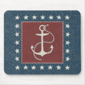 Kustkunst | Anker op rood Muismat (Voorkant)